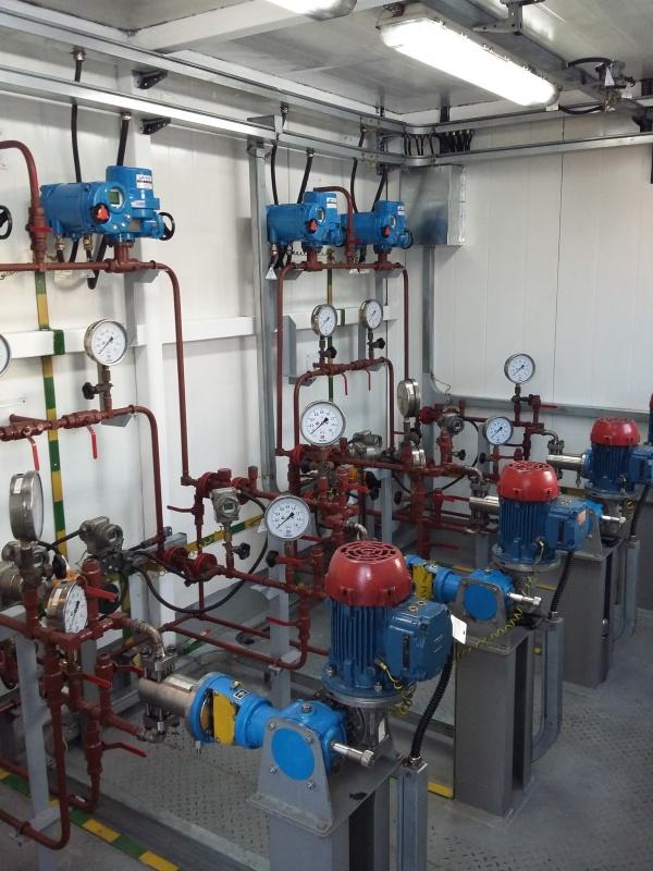 Block reagent pumping station